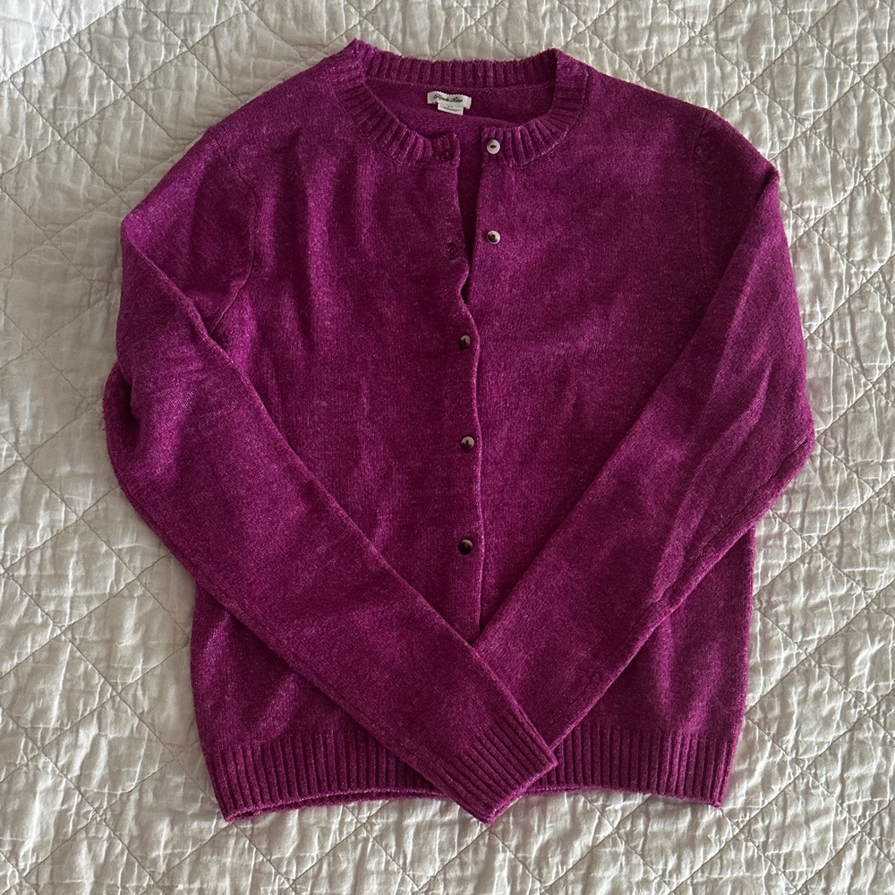 Urban Outfitters Deep Purple Cardigan Sweater